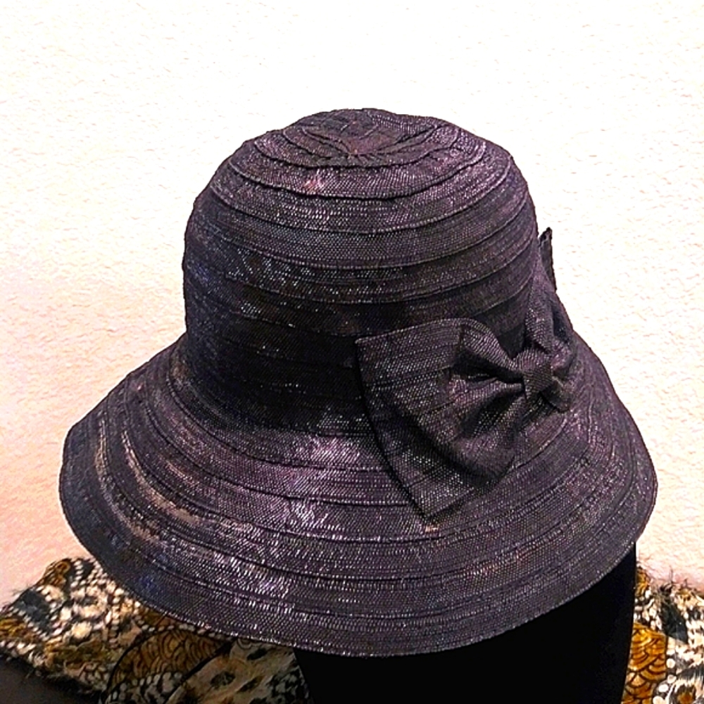 Classic Sophisticated Regal Black Medium Brim Hat …